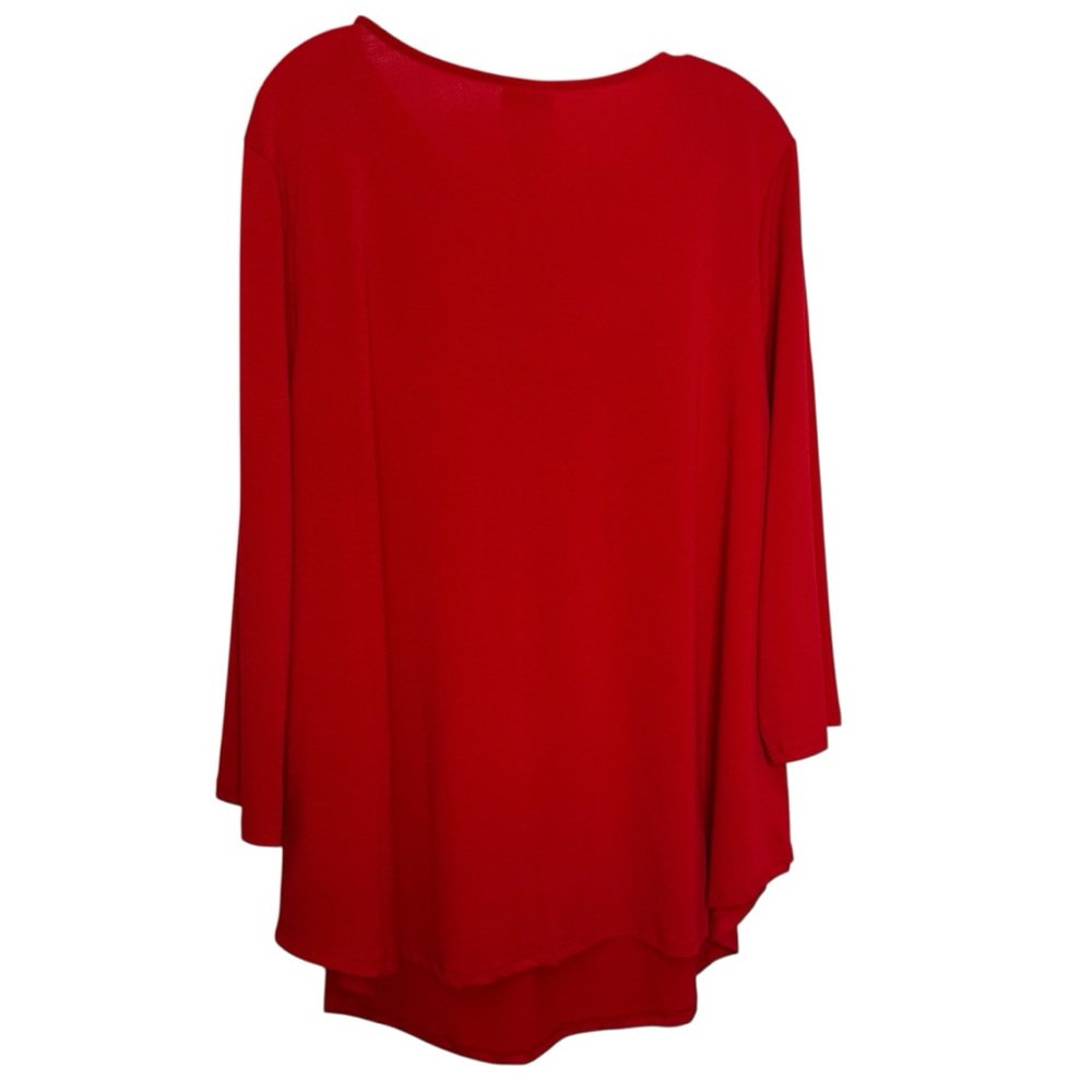 Ruby Rd. Rich Red Women's Tunic 1X - Picture 6 of 8